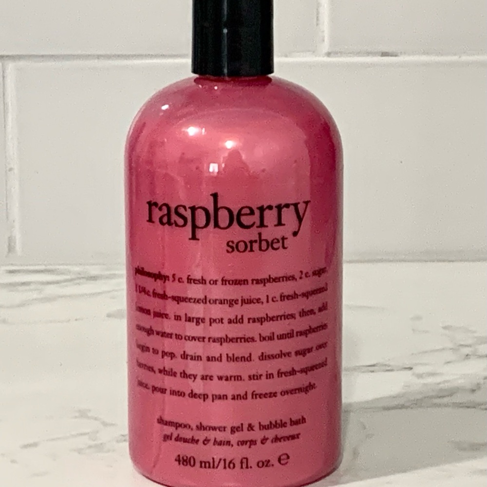 NEW Philosophy Raspberry Sorbet Shampoo and Shower Gel 16 oz